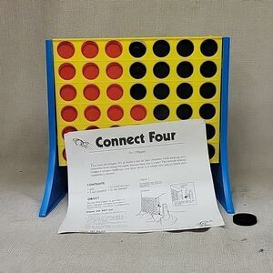 Milton Bradley MB Connect Four 4 Family Board Game Checkers Complete wo/box